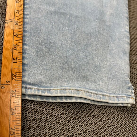 Terra & Sky Womens 4X Capri Jeggings Pull-On Light Wash Stretch Fabric - Picture 7 of 9